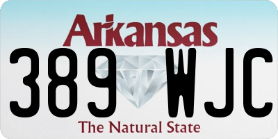 AR license plate 389WJC