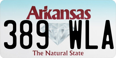 AR license plate 389WLA