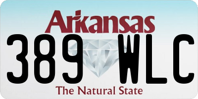 AR license plate 389WLC