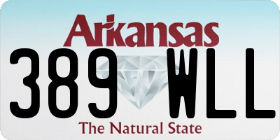 AR license plate 389WLL