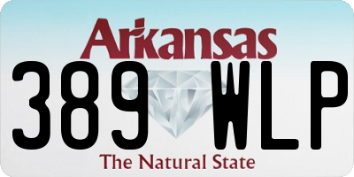 AR license plate 389WLP