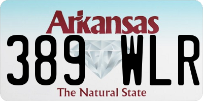 AR license plate 389WLR