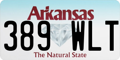 AR license plate 389WLT