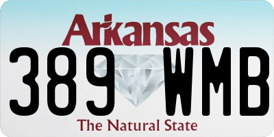 AR license plate 389WMB
