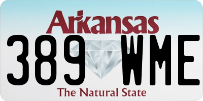 AR license plate 389WME