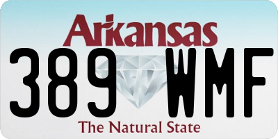 AR license plate 389WMF