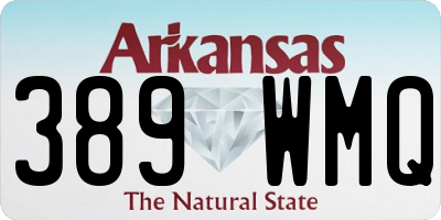 AR license plate 389WMQ