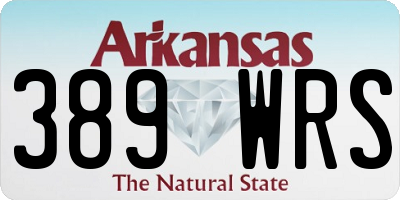 AR license plate 389WRS