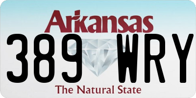 AR license plate 389WRY