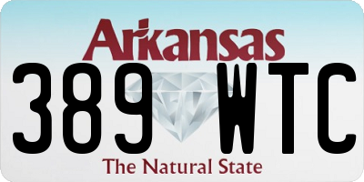 AR license plate 389WTC