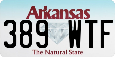 AR license plate 389WTF