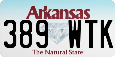AR license plate 389WTK