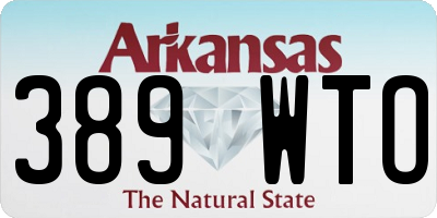 AR license plate 389WTO