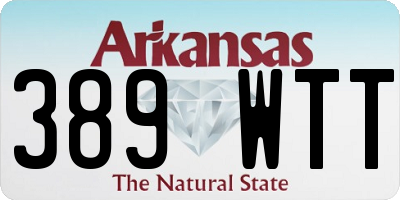 AR license plate 389WTT