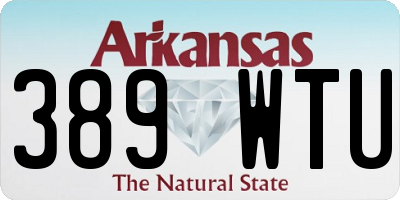 AR license plate 389WTU