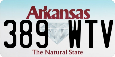 AR license plate 389WTV