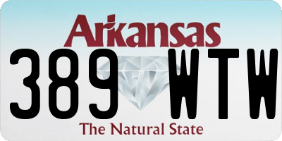 AR license plate 389WTW