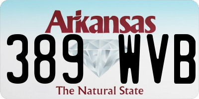AR license plate 389WVB
