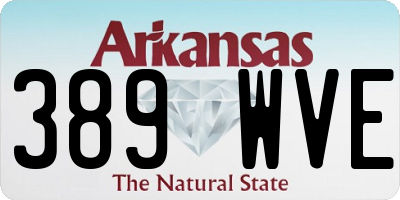 AR license plate 389WVE