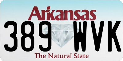 AR license plate 389WVK
