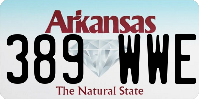 AR license plate 389WWE