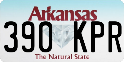 AR license plate 390KPR