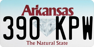 AR license plate 390KPW