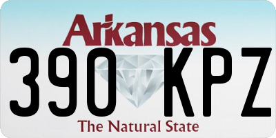 AR license plate 390KPZ