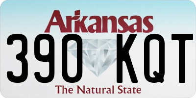 AR license plate 390KQT