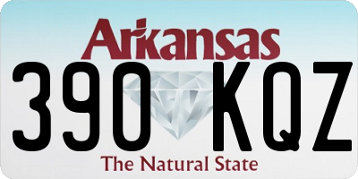 AR license plate 390KQZ