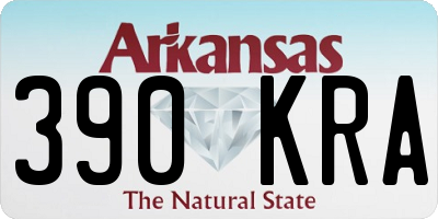 AR license plate 390KRA