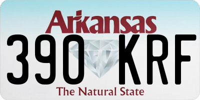 AR license plate 390KRF