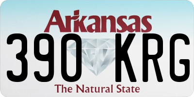 AR license plate 390KRG