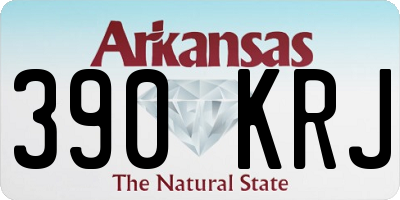 AR license plate 390KRJ