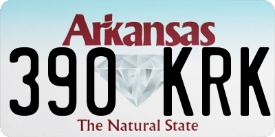 AR license plate 390KRK