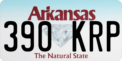 AR license plate 390KRP
