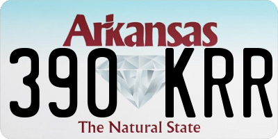 AR license plate 390KRR