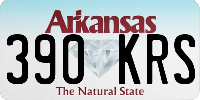 AR license plate 390KRS