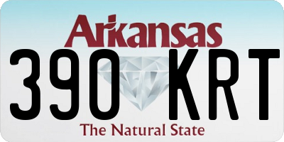 AR license plate 390KRT