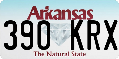 AR license plate 390KRX