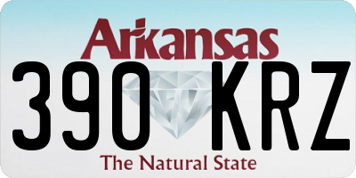 AR license plate 390KRZ