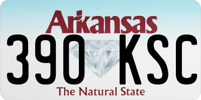 AR license plate 390KSC