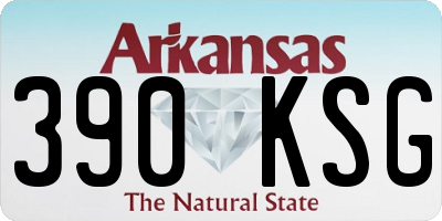 AR license plate 390KSG