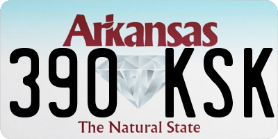 AR license plate 390KSK