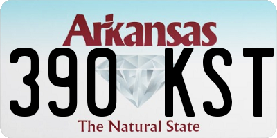 AR license plate 390KST