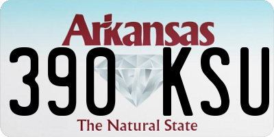 AR license plate 390KSU
