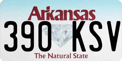 AR license plate 390KSV