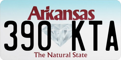 AR license plate 390KTA