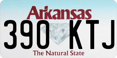 AR license plate 390KTJ