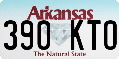 AR license plate 390KTO